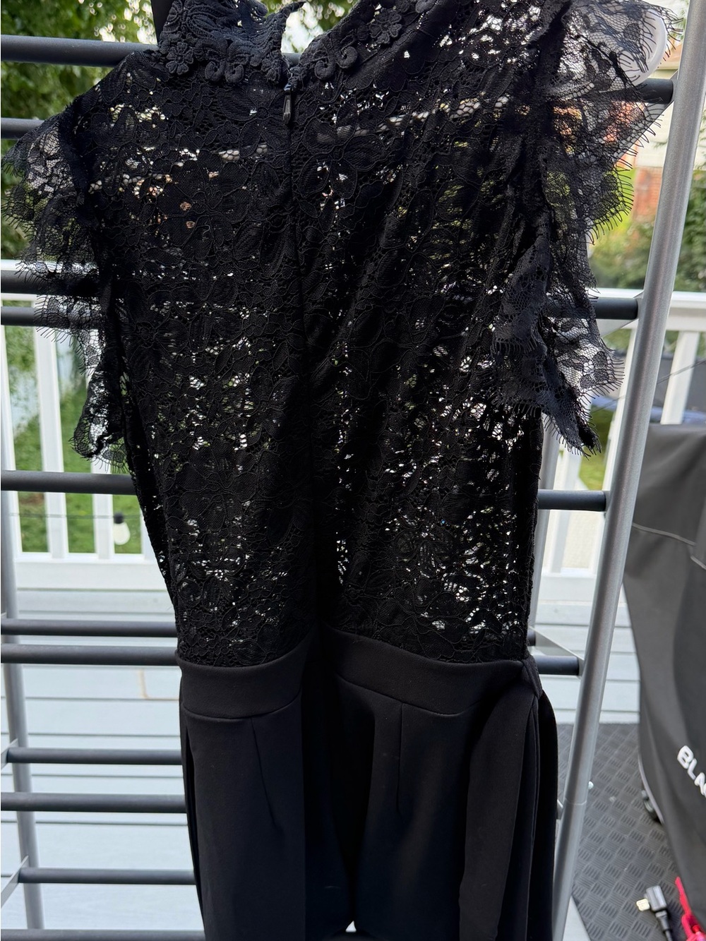 NWT Fashion Nova Black Lace Romper